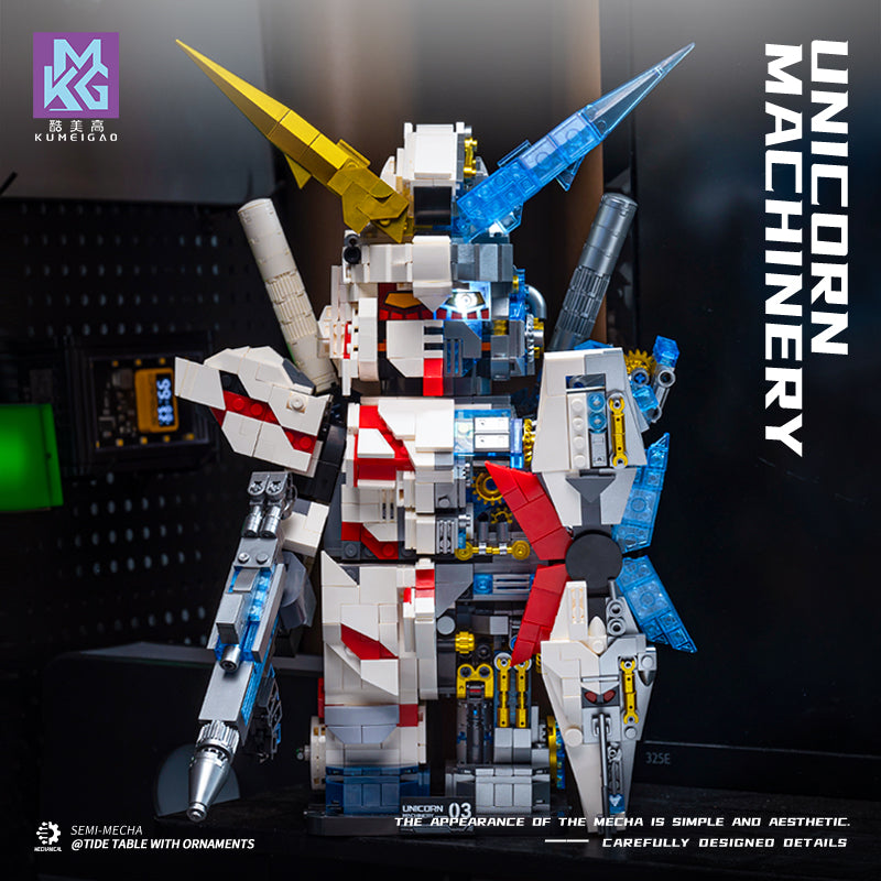 KUMEIGAO Gundam Unicorn Half Wall Mechanical Model