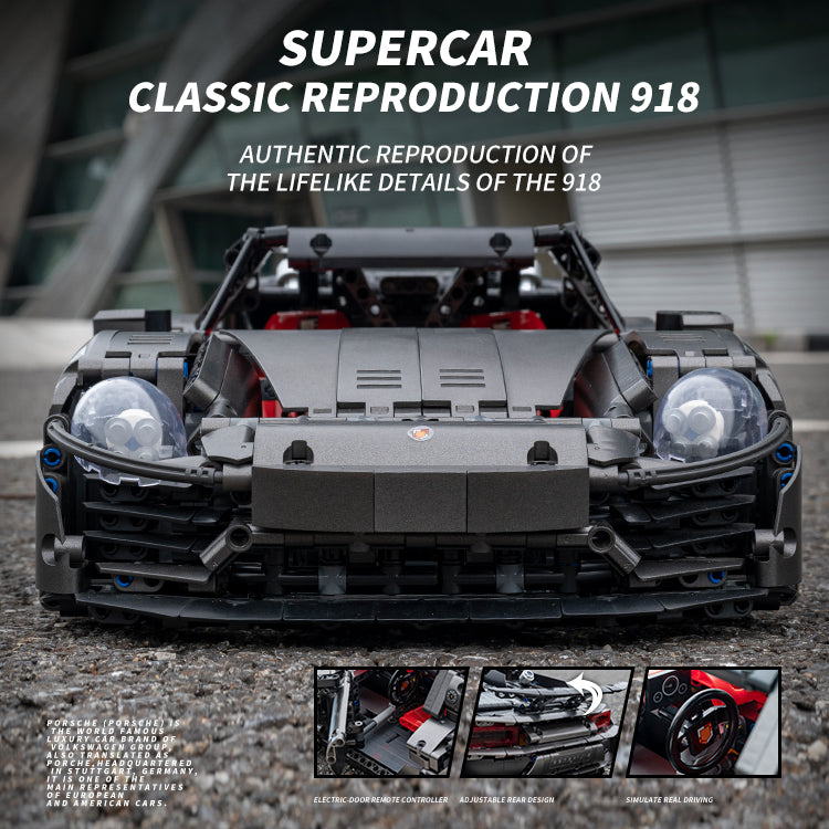 KUMEIGAO Building Blocks 918 Sports Car Model