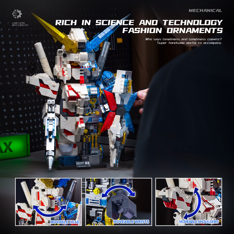 KUMEIGAO Gundam Unicorn Half Wall Mechanical Model