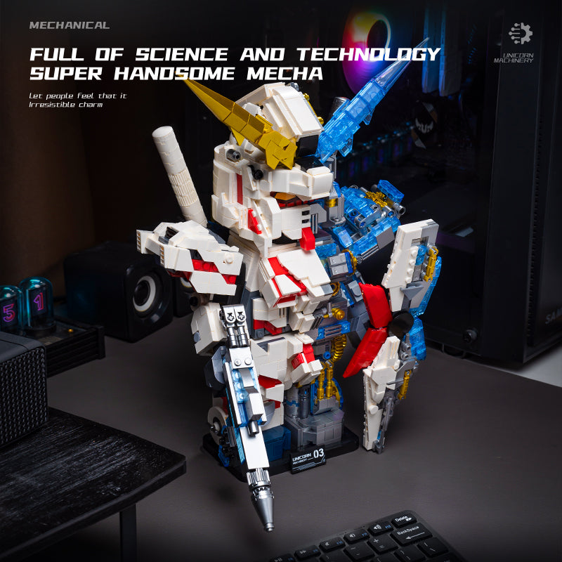 KUMEIGAO Gundam Unicorn Half Wall Mechanical Model