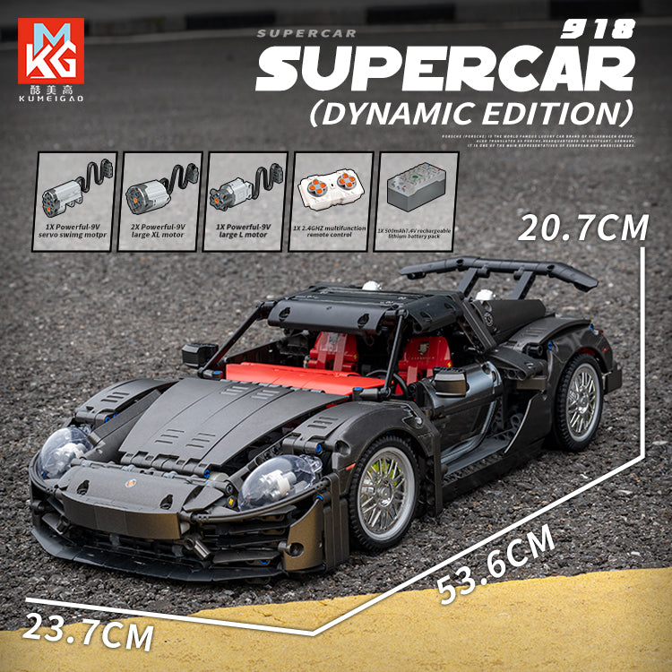 KUMEIGAO Building Blocks 918 Sports Car Model